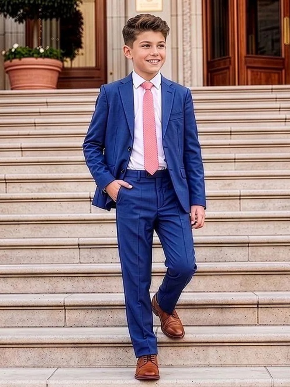 Classic Navy Big Boys' Suit